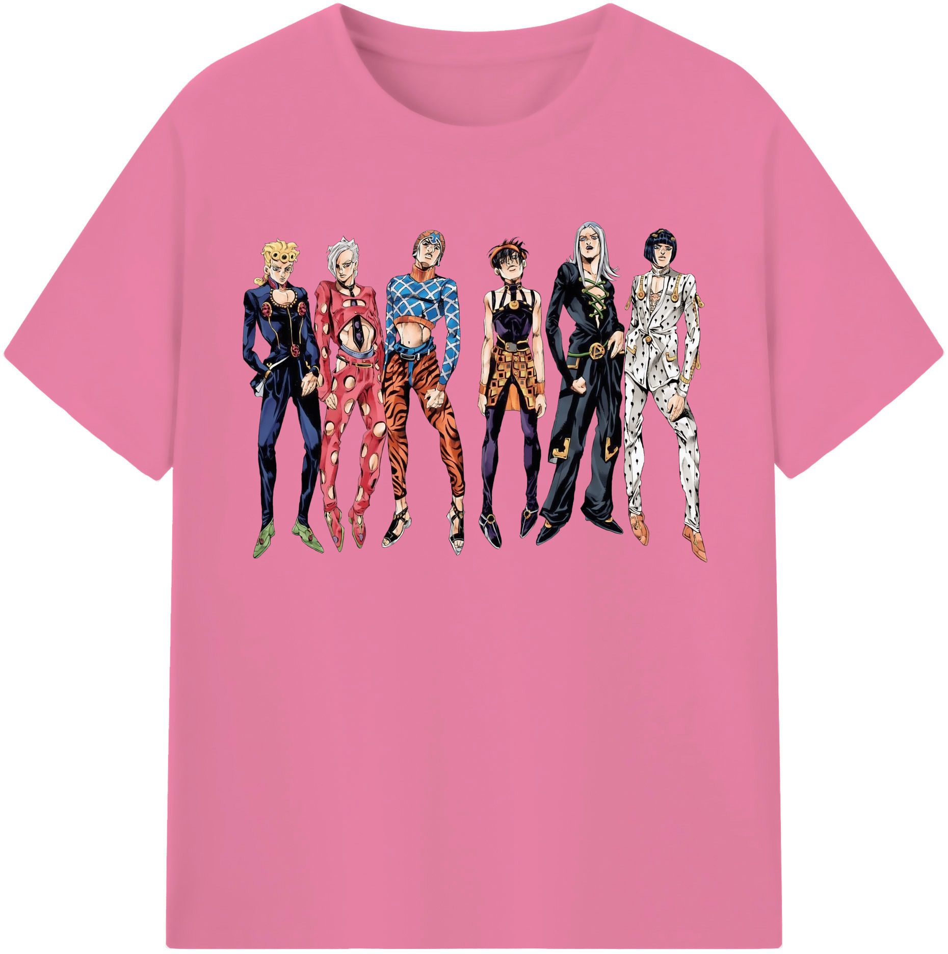 （画像用） ジョジョの奇妙な冒険 JoJo's Bizarre Adventure 綿100％半袖Tシャツ（フロントプリント）